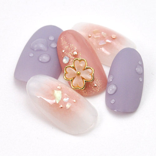 シェル風フラワー 3個入 メタルパーツ | ネイル ジェルネイル パーツ ネイル用品 デコ ネイルジュエリー ネイルパーツ ネイルアート ネイルグッズ ジェルネイルアート デコレーション ジェル ジェルネイルパーツ ジェルネイル用品 ネイル工房