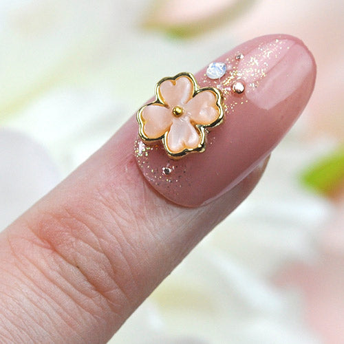 シェル風フラワー 3個入 メタルパーツ | ネイル ジェルネイル パーツ ネイル用品 デコ ネイルジュエリー ネイルパーツ ネイルアート ネイルグッズ ジェルネイルアート デコレーション ジェル ジェルネイルパーツ ジェルネイル用品 ネイル工房