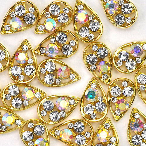 ネイルパーツ ティアドロップ 2個入 メタルパーツ | ジェルネイル ネイル パーツ ジェル ネイル用品 ネイルジュエリー メタル ネイルアート ジュエリーネイル ネイルグッズ ネイル工房