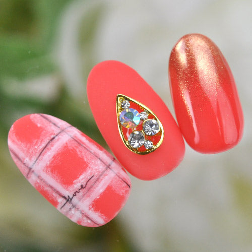 ネイルパーツ ティアドロップ 2個入 メタルパーツ | ジェルネイル ネイル パーツ ジェル ネイル用品 ネイルジュエリー メタル ネイルアート ジュエリーネイル ネイルグッズ ネイル工房