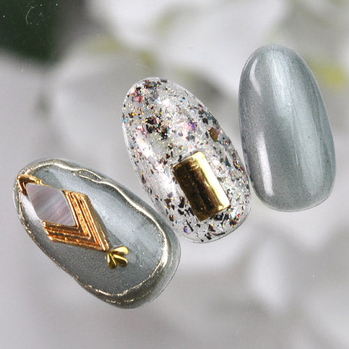 ネイルパーツ シェル ネイルパーツ 天然貝 ひし形 ランバス シェル メタルパーツ | ジェルネイル ネイル パーツ ネイル用品 ジェル シェルパーツ ネイルジュエリー ストーン ジェルネイル用品 ネイル工房