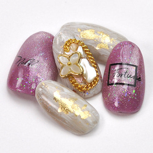 シェル風フラワー 3個入 メタルパーツ | ネイル ジェルネイル パーツ ネイル用品 デコ ネイルジュエリー ネイルパーツ ネイルアート ネイルグッズ ジェルネイルアート デコレーション ジェル ジェルネイルパーツ ジェルネイル用品 ネイル工房