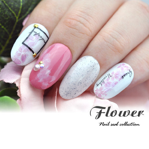 さくらネイルシール フラワー ピンク ネイルシール 極薄 桜 バー スティック 棒 半透明 ネイルアート ネイルシール | ネイル シール ネイル用品 デコ 花 フラワー 花柄 ネイルグッズ ジェルネイル ジェルネイル用品 ネイルパーツ デコシール ネイル工房 貼るだけ