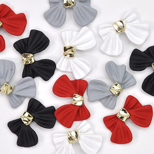 大きなリボン 2個入 メタルパーツ リボンパーツ ネイルジュエリー ネイルパーツ | ジェルネイル ネイル パーツ ジェル ネイル用品 メタル デコパーツ ジュエリーネイル ジェルネイルパーツ ネイル工房