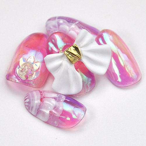 大きなリボン 2個入 メタルパーツ リボンパーツ ネイルジュエリー ネイルパーツ | ジェルネイル ネイル パーツ ジェル ネイル用品 メタル デコパーツ ジュエリーネイル ジェルネイルパーツ ネイル工房