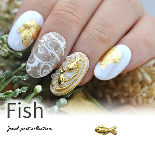 金魚 5個入 メタルパーツ ネイルアート ネイルジュエリー ジェルネイル アニマル 祭り ヨーヨー マーメイド | ネイル パーツ ネイルパーツ ジェル ネイル用品 デコ メタル ジュエリーネイル ネイルグッズ ジェルネイルパーツ ネイル工房