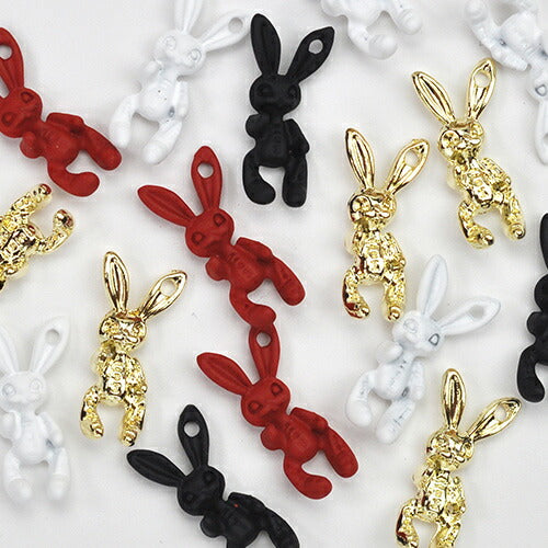 うさぎ ホラー ドクロ 3個入 メタルパーツ ネイルアート ネイルジュエリー ジェルネイル アニマル | ネイル パーツ ネイルパーツ ジェル ネイル用品 デコ メタル ジュエリーネイル ネイルグッズ ジェルネイルパーツ ネイル工房