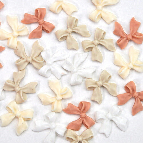 リボン ふわっと やさしいカラー 5個入 リボンパーツ ネイルジュエリー ネイルパーツ | ジェルネイル ネイル パーツ ジェル ネイル用品 メタル デコパーツ ジュエリーネイル ジェルネイルパーツ ネイル工房