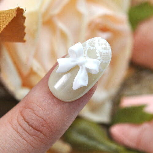 リボン ふわっと やさしいカラー 5個入 リボンパーツ ネイルジュエリー ネイルパーツ | ジェルネイル ネイル パーツ ジェル ネイル用品 メタル デコパーツ ジュエリーネイル ジェルネイルパーツ ネイル工房