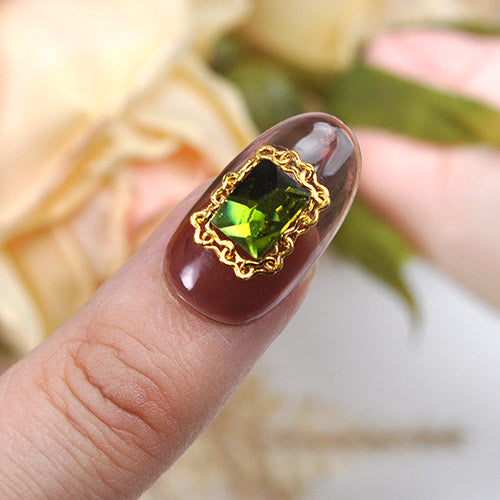 お試しセット 12格 チェーン ネイルパーツ メタルパーツ ネイルアート | ジェルネイル ネイル パーツ セット ジェル ネイル用品 フレーム ネイルジュエリー デコ メタル カーブ ゴールドパーツ | パーツセット ネイル工房