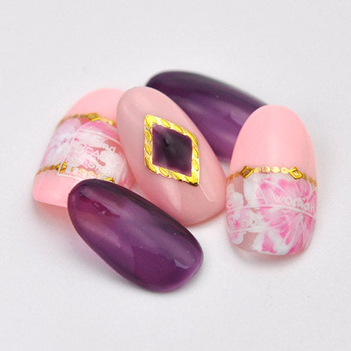 ネイルシール ネイル工房 ライン フレーム ひし形 ライン ランバス ゴールド ブロッキング アーチ | ジェルネイル ネイル ネイル用品 ジェル シール デコ用品 貼るだけ ジェルネイルシール ネイルアート ジェルネイルアート ネイルグッズ