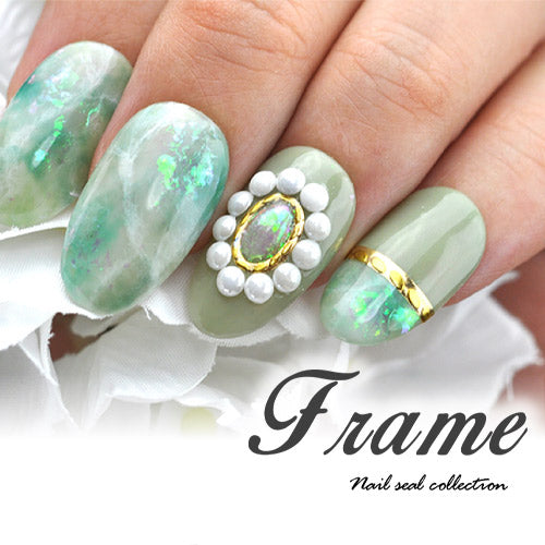 ネイルシール ネイル工房 ライン フレーム 丸 オーバル ひし形 ゴールド ブロッキング アーチ | ジェルネイル ネイル ネイル用品 ジェル シール デコ用品 貼るだけ ジェルネイルシール ネイルアート ジェルネイルアート ネイルグッズ ネイル工房