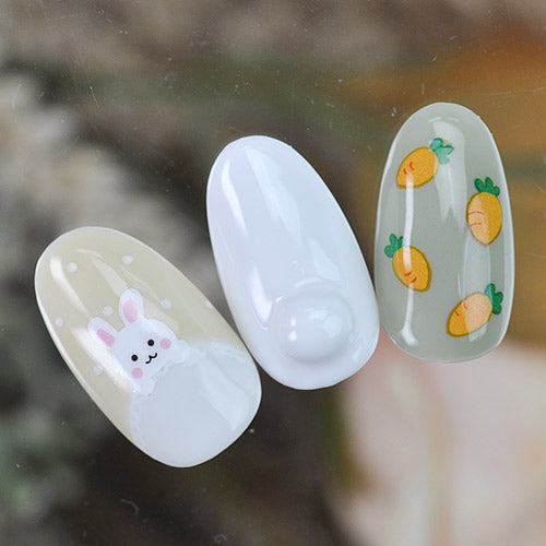 ネイルシール うさぎ 人参 アニマル 手描き かわいい | ジェルネイル ネイル ネイル用品 ジェル シール デコ用品 貼るだけ ジェルネイルシール ネイルアート ジェルネイルアート ネイルグッズ ネイル工房