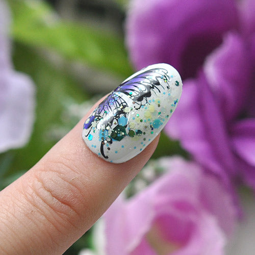 ネイルシール 蝶々 アゲハ蝶 ブラック ネイルアート| ネイル ジェルネイル ネイル パーツ ネイル用品 ネイルパーツ シール ジェル ジェルネイルシール 貼るだけ ネイルアートシール ネイル工房