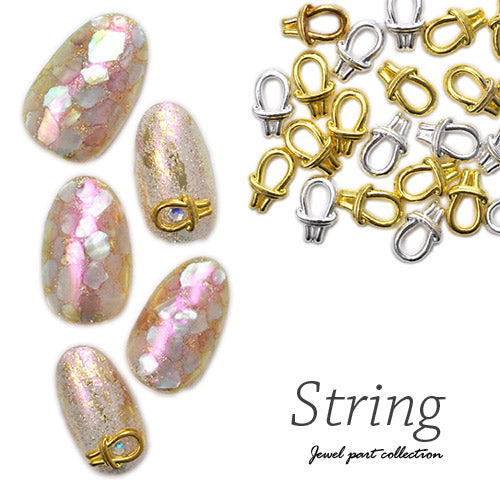 ネイルパーツ 5個入 メタルパーツ ベルト 金具 ヒモ チェーン メタル ゴールド シルバー | ネイル ジェルネイル パーツ ネイル用品 デコ ネイルジュエリー ネイル工房 ネイルアート ネイルグッズ デコパーツ ジェルネイルアート ジェル ジェルネイルパーツ