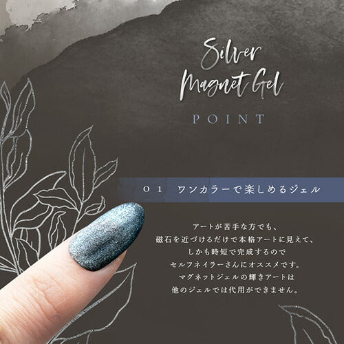 マグネットネイル 全色セット 20色 マグネットネイル ジェルネイル カラージェル キャッツアイ 磁石 シルバー ラメ | カラー ポリッシュ ネイルジェル アートジェル ジェルネイル用品 爪 カラージェルネイル ジェルネイルアート ネイル工房 にわちゃん