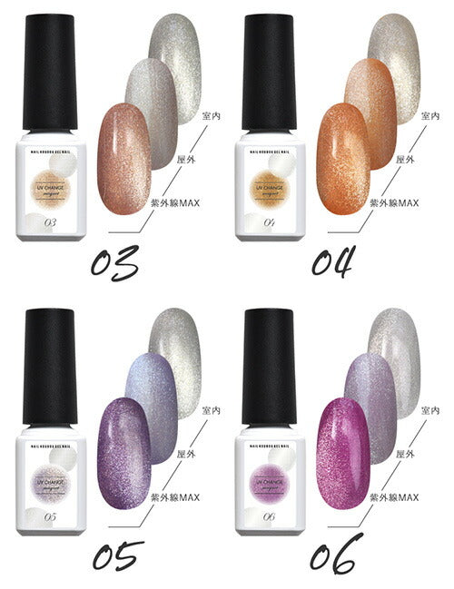 【10色セット】W効果ジェル UVチェンジ & マグネット 紫外線で色が変わるマグネットネイル カラージェル ジェルネイル 「self premium」| カラー ポリッシュ ネイルジェル アートジェル ジェルネイル用品 爪 カラージェルネイル ネイル工房 にわちゃん