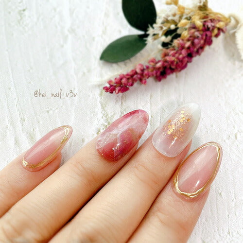 【全10色セット】天然石 ジェル「 Rutil (ルチル) 」極薄の 箔 が入った くすみ系 カラージェル ジェルネイル | 和風 ラメ ネイルジェル アートジェル ジェルネイル用品 爪 カラージェルネイル ジェルネイルアート ネイル工房 にわちゃん selfカラージェル