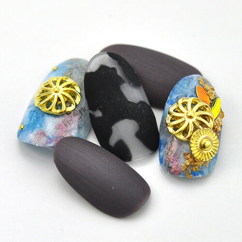 ネイルパーツ 5個 メタルパーツ 立体 風車 フラワー 3D ネイルパーツ | ネイル ジェルネイル パーツ ネイル用品 デコ ネイルジュエリー ゴールド ネイル工房 ネイルアート ネイルグッズ デコパーツ ジェルネイルアート メタル ジェル ジェルネイルパーツ