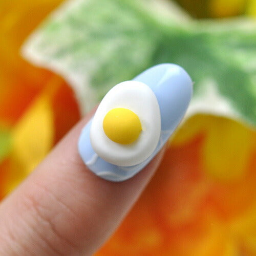 ネイルパーツ 3個 卵 タマゴ 3D ネイルパーツ | ネイル ジェルネイル パーツ ネイル用品 デコ ネイルジュエリー ゴールド ネイル工房 ネイルアート ネイルグッズ デコパーツ ジェルネイルアート メタル ジェル ジェルネイルパーツ