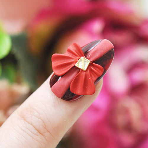 大きなリボン 2個入 選べる4色 メタルパーツ リボンパーツ ネイルジュエリー ネイルパーツ | ジェルネイル ネイル パーツ ジェル ネイル用品 メタル デコパーツ ジュエリーネイル ジェルネイルパーツ ネイル工房