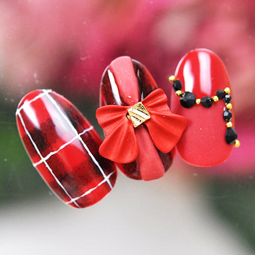 大きなリボン 2個入 選べる4色 メタルパーツ リボンパーツ ネイルジュエリー ネイルパーツ | ジェルネイル ネイル パーツ ジェル ネイル用品 メタル デコパーツ ジュエリーネイル ジェルネイルパーツ ネイル工房