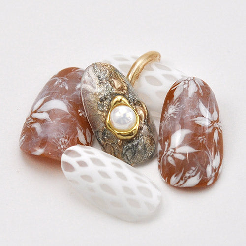 パール 真珠のアクセサリーのような台座付き ネイルジュエリー ネイルパーツ | ジェルネイル ネイル パーツ ジェル ネイル用品 メタル デコパーツ ジュエリーネイル ジェルネイルパーツ ネイル工房