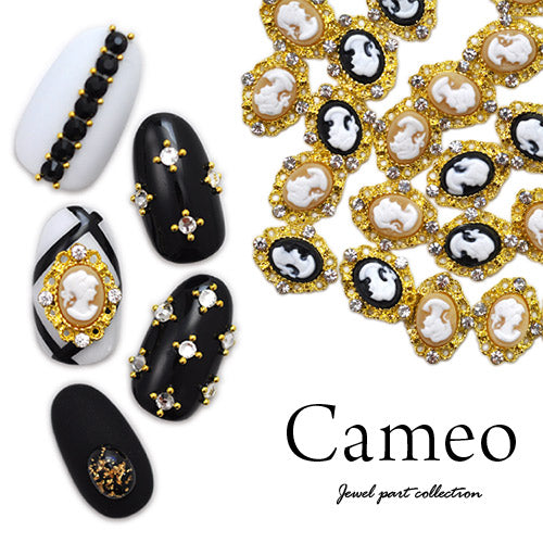 ネイルパーツ カメオ メ2個入 メタルパーツ | ジェルネイル ネイル パーツ ジェル ネイル用品 ネイルジュエリー メタル ネイルアート ジュエリーネイル ネイルグッズ ネイル工房