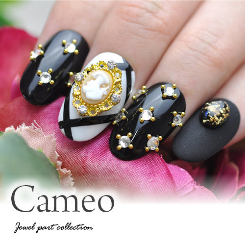 ネイルパーツ カメオ メ2個入 メタルパーツ | ジェルネイル ネイル パーツ ジェル ネイル用品 ネイルジュエリー メタル ネイルアート ジュエリーネイル ネイルグッズ ネイル工房