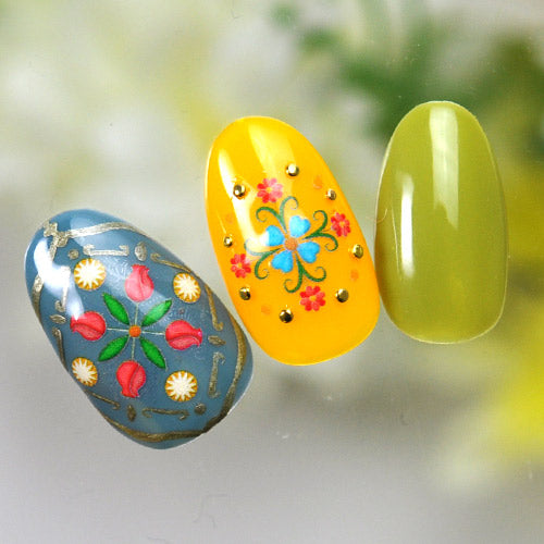 3D キルト レース フラワー チューリップ チェック ネイルシール | ジェルネイル ネイルシール ネイル ネイル用品 ジェル シール デコ用品 貼るだけ ジェルネイルシール チェック柄 ネイルアート ジェルネイルアート ネイル工房