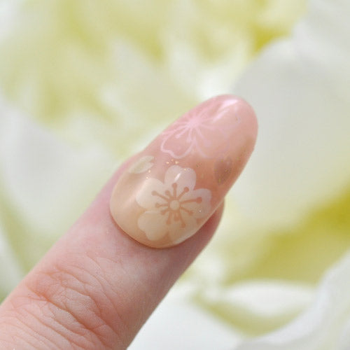 桜 さくら 春 ホワイト ネイルシール | ジェルネイル ネイルシール ネイル ネイル用品 ジェル シール デコ用品 貼るだけ ジェルネイルシール ネイルアート ジェルネイルアート ネイル工房