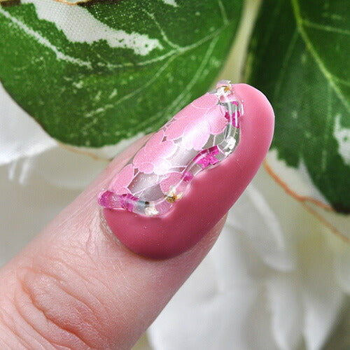 3D 立体 桜 さくら 春 レース ピンク ホワイト ネイルシール | ジェルネイル ネイルシール ネイル ネイル用品 ジェル シール デコ用品 貼るだけ ジェルネイルシール ネイルアート ジェルネイルアート ネイル工房