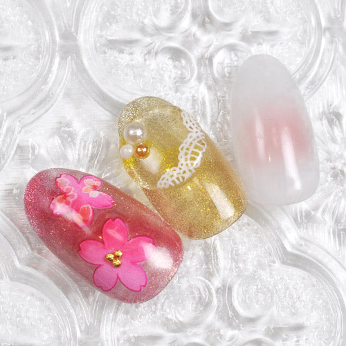 3D 立体 桜 さくら 春 和柄 フレーム フラワー ピンク ネイルシール | ジェルネイル ネイルシール ネイル ネイル用品 ジェル シール デコ用品 貼るだけ ジェルネイルシール ネイルアート ジェルネイルアート ネイル工房