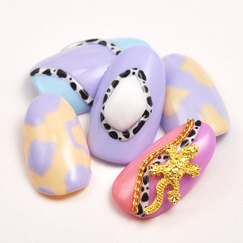 トカゲ ネイルパーツ メタルパーツ ネイルアート ネイルジュエリー ジェルネイル アニマル ハード 5個入 | ネイル パーツ ジェル ネイル用品 デコ メタル ジェルネイルパーツ ジュエリー とかげ ジェルネイル用品 デコパーツ アート セルフネイル セルフ