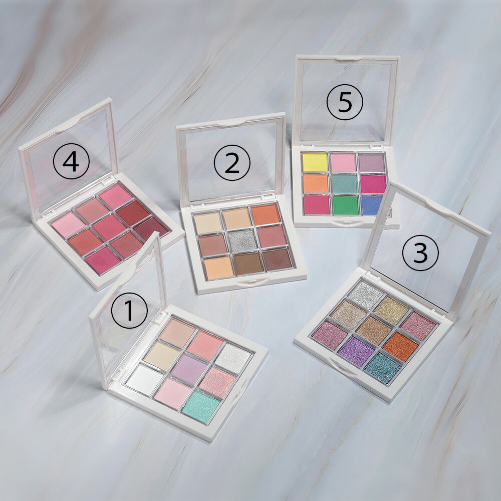 グラデーション 9色パレット アイシャドウパレット ミラーパウダー を超える自然派パウダー | ネイル ネイル用品 ラメ グリッター ミラーネイル メタリック パウダー ジェルネイル用品 カラーパウダー カラージェル カラー ミラー ネイル工房