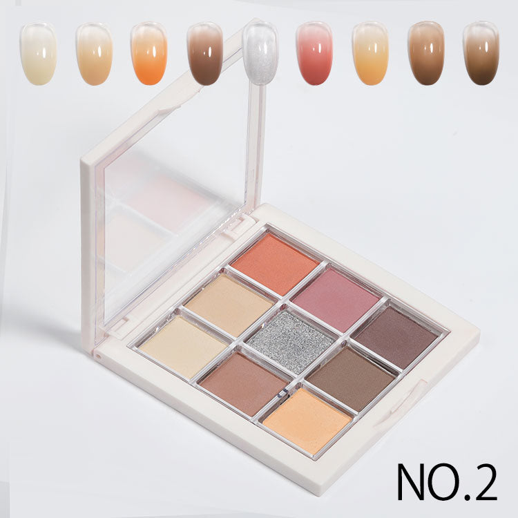 グラデーション 9色パレット アイシャドウパレット ミラーパウダー を超える自然派パウダー | ネイル ネイル用品 ラメ グリッター ミラーネイル メタリック パウダー ジェルネイル用品 カラーパウダー カラージェル カラー ミラー ネイル工房