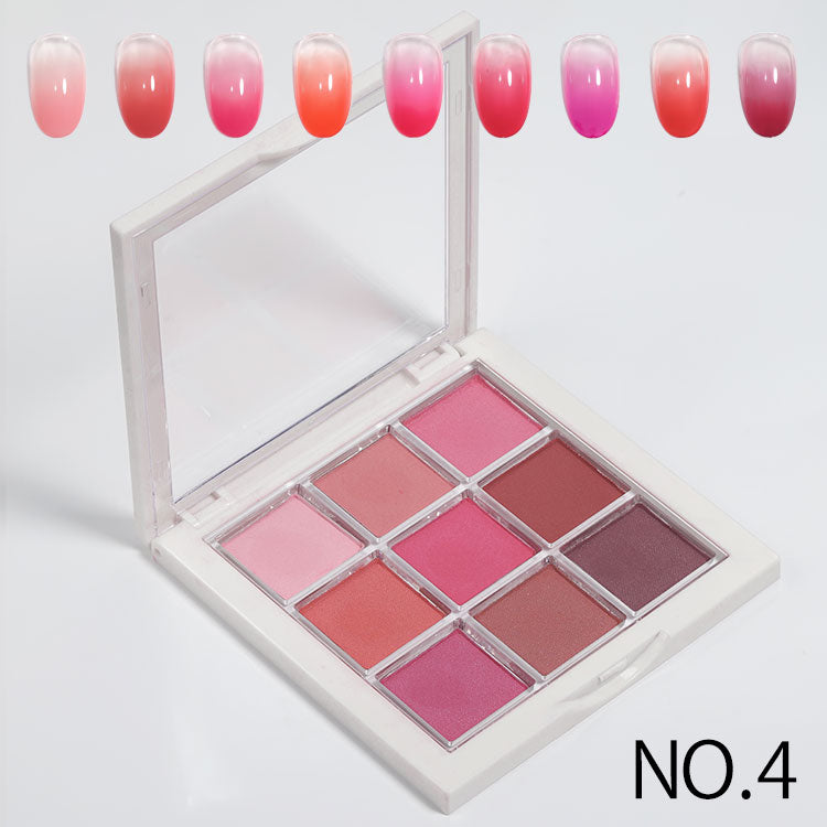 グラデーション 9色パレット アイシャドウパレット ミラーパウダー を超える自然派パウダー | ネイル ネイル用品 ラメ グリッター ミラーネイル メタリック パウダー ジェルネイル用品 カラーパウダー カラージェル カラー ミラー ネイル工房