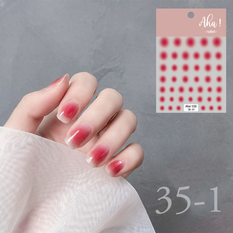 ネイルシール チークネイル おフェロネイル 極薄 カラージェル と相性抜群 ネイルアート グラデーション | ジェルネイル ネイル シール ネイル用品 ジェル ジェルネイルシール ジェルネイルアート ネイル工房