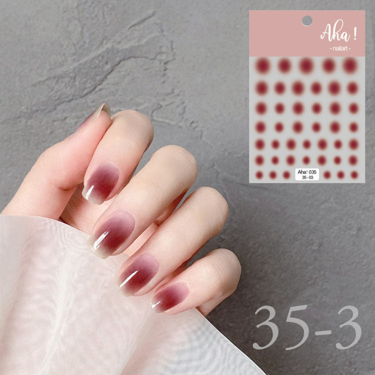 ネイルシール チークネイル おフェロネイル 極薄 カラージェル と相性抜群 ネイルアート グラデーション | ジェルネイル ネイル シール ネイル用品 ジェル ジェルネイルシール ジェルネイルアート ネイル工房