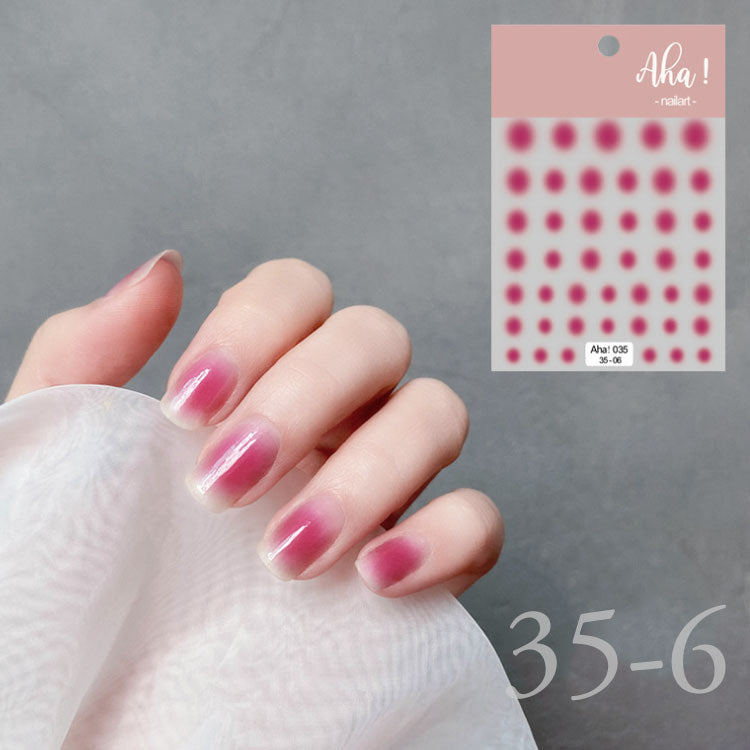 ネイルシール チークネイル おフェロネイル 極薄 カラージェル と相性抜群 ネイルアート グラデーション | ジェルネイル ネイル シール ネイル用品 ジェル ジェルネイルシール ジェルネイルアート ネイル工房