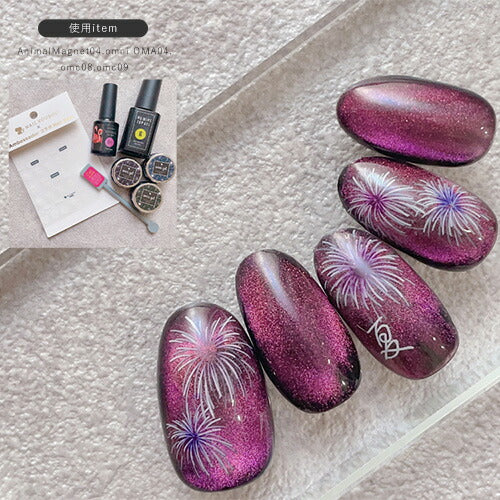 ネイルシール アンバサダーコラボ×MIKIさん 花火 夏 文字 | ジェルネイル ネイル ネイル用品 ジェル シール デコ用品 貼るだけ ジェルネイルシール ネイルアート ジェルネイルアート ネイルグッズ ネイル工房