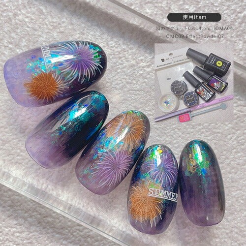 ネイルシール アンバサダーコラボ×MIKIさん 花火 夏 文字 | ジェルネイル ネイル ネイル用品 ジェル シール デコ用品 貼るだけ ジェルネイルシール ネイルアート ジェルネイルアート ネイルグッズ ネイル工房