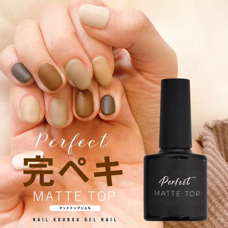 【黄ばまない&ミラーパウダーが付着しにくい】Perfect Mat Top パーフェクトマットトップ マットトップジェル ノーワイプマットトップ ネイル ジェル おうち時間 リングネイル ジェルネイル カラージェル | カラー ネイルジェル アートジェル ジェルネイル用品 ネイル工房