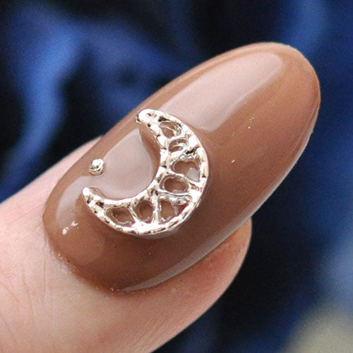 ネイルパーツ 5個 ( ゴールド / シルバー ) 月 星 ネイルジュエリー | ジェルネイル ネイル パーツ ジェル ネイル用品 メタルパーツ ハンドメイド デコ メタル ムーン ネイルアート ジュエリーネイル ネイル工房