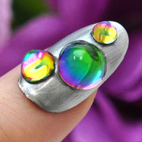 ラインストーン ラウンド レインボー ルース 乳白色 シャボン玉 クリスタル クリスタル製 ビジュー 宝石 ジェルネイル|ネイル ネイル用品 ジェル ストーン 石 セルフネイル パーツ ネイルパーツ ガラス セルフ ジェルネイル用品 ネイルストーン ネイル工房