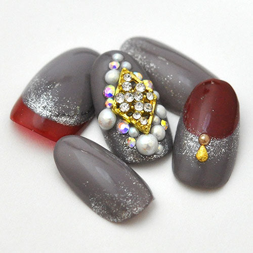 ネイルパーツ 2個 メタルパーツ ひし形 ランバス カーブ付き ビジュー | ネイル ジェルネイル パーツ ネイル用品 デコ ネイルジュエリー ゴールド ネイルアート ネイルグッズ デコパーツ ジェルネイルアート メタル ジェル ジェルネイルパーツ ネイル工房