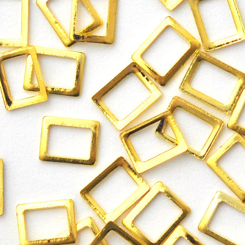 ネイルパーツ メタルパーツ フレーム 四角 カーブ付 小さい | ネイル ジェルネイル パーツ ネイル用品 デコ ネイルジュエリー ゴールド ネイル工房 ネイルアート ネイルグッズ デコパーツ ジェルネイルアート メタル ジェル ジェルネイルパーツ