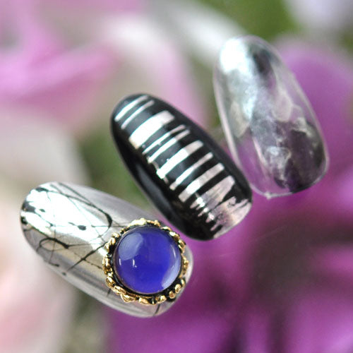 温度で色が変化する 不思議なジュエリー2個入 メタルパーツ ネイルジュエリー ネイルパーツ | ジェルネイル ネイル パーツ 花 ジェル ネイル用品 メタル デコパーツ ジュエリーネイル ジェルネイルパーツ ネイル工房