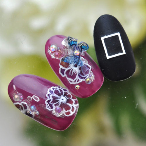 蝶々 メタルパーツ ネイルジュエリー ネイルパーツ リアル スケルトン 蝶 ネイルアート立体 3D |ジェルネイル ネイル パーツ 花 ジェル ネイル用品 メタル デコパーツ ジュエリーネイル ジェルネイルパーツ ネイル工房