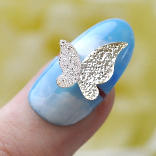 蝶々 5個入 立体 メタルパーツ ネイルジュエリー ネイルパーツ ( ゴールド / シルバー / ピンク ) 蝶 フラワーアート ネイルアート |ジェルネイル ネイル パーツ 花 ジェル ネイル用品 メタル デコパーツ ジュエリーネイル ゴールドパーツ ジェルネイルパーツ ネイル工房